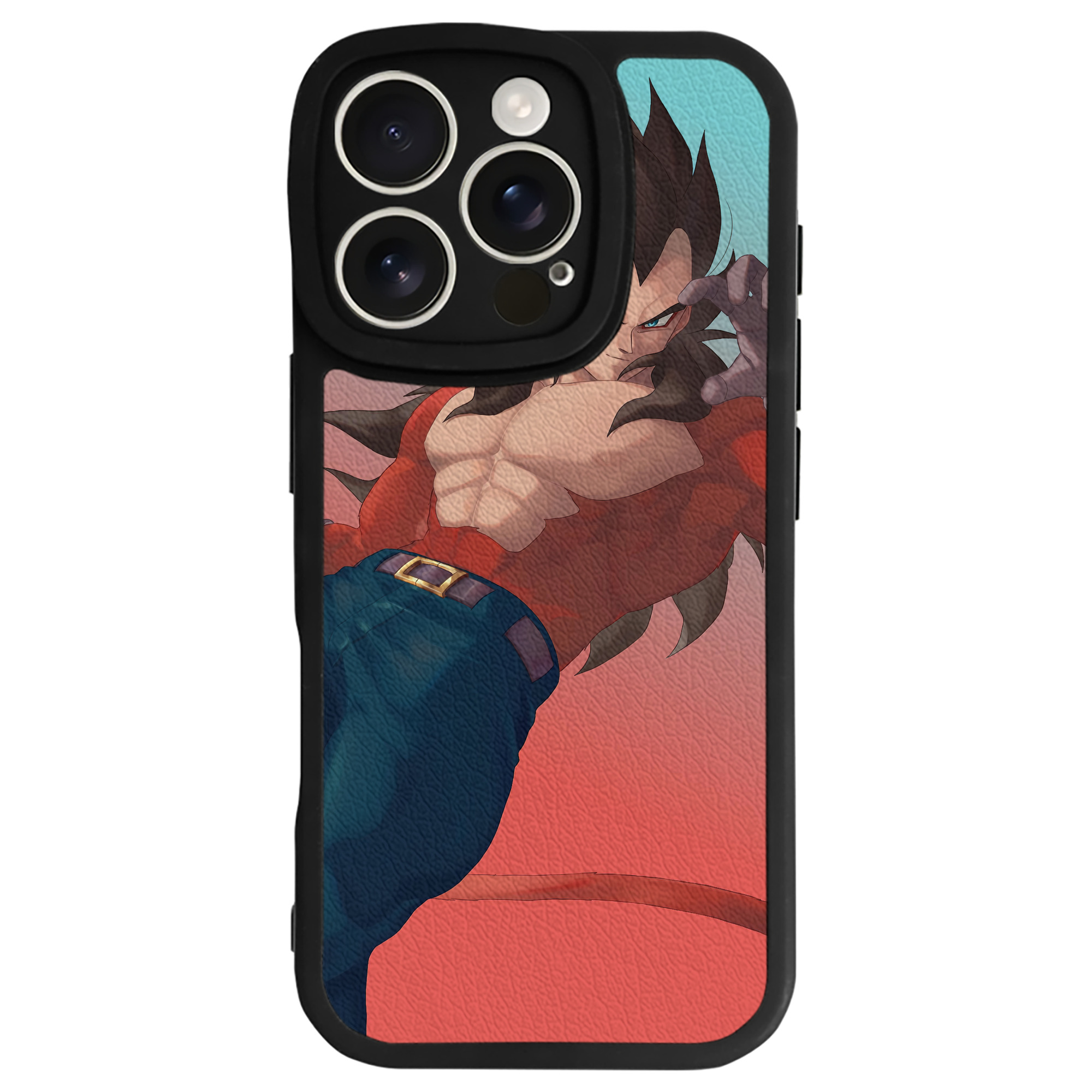 （画像用） ドラゴンボール DRAGON BALL 【iPhone 16シリーズ対応】シリコンスマホケース（レザー調） 材質：シリコン